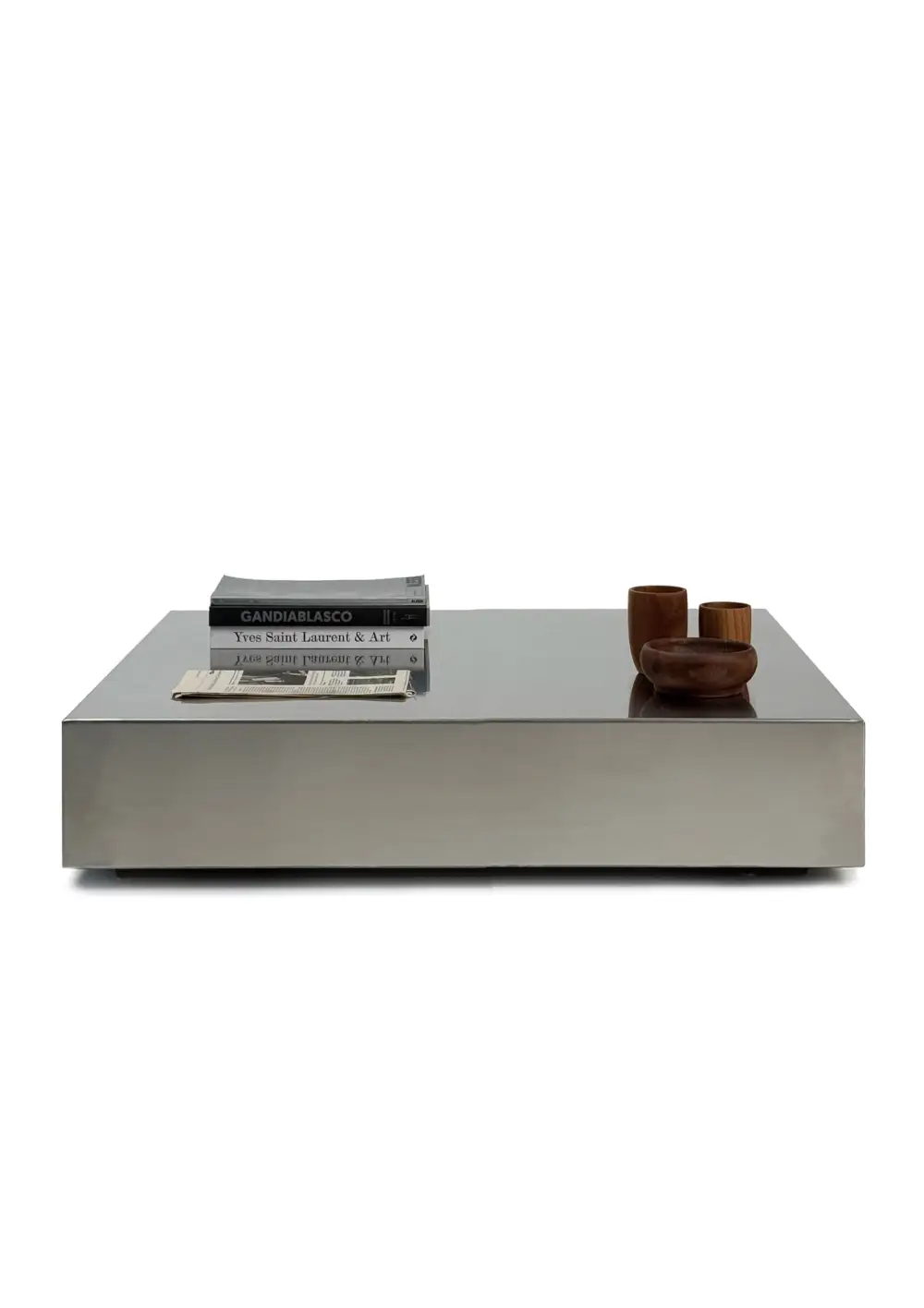 Minimal Stainless Steel Low Table