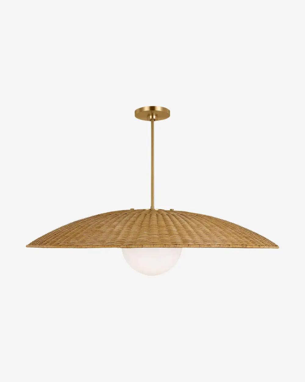 Globe-Shade Streamlined Pendant Light