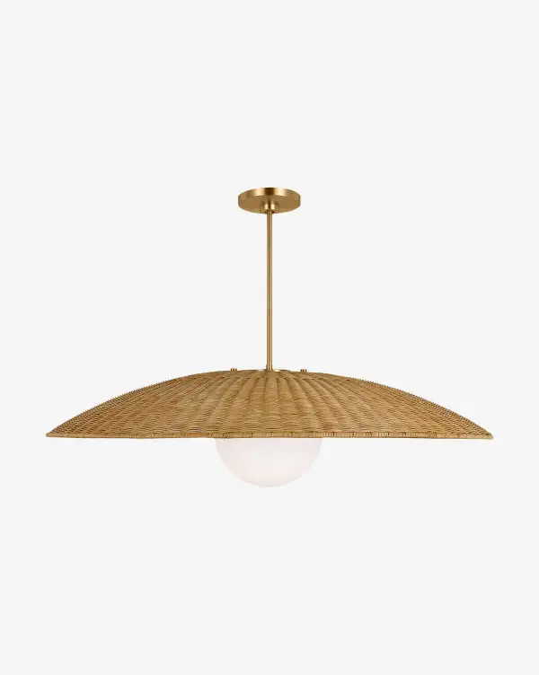 Globe-Shade Streamlined Pendant Light