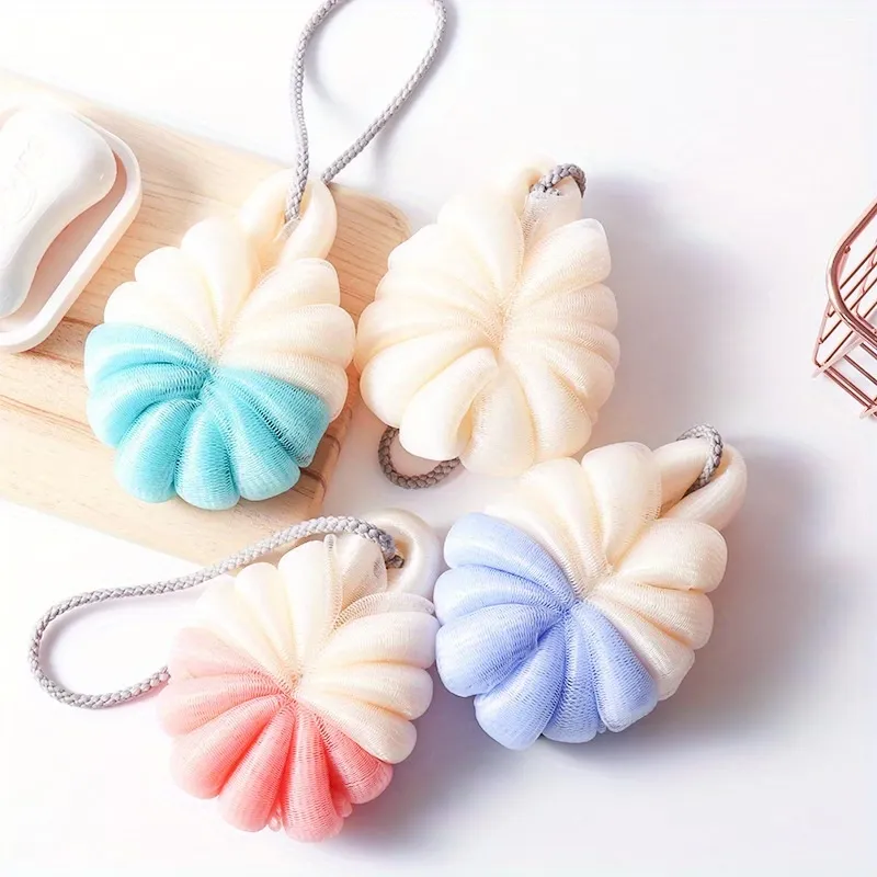 4 Pcs Colorful Bath Loofah