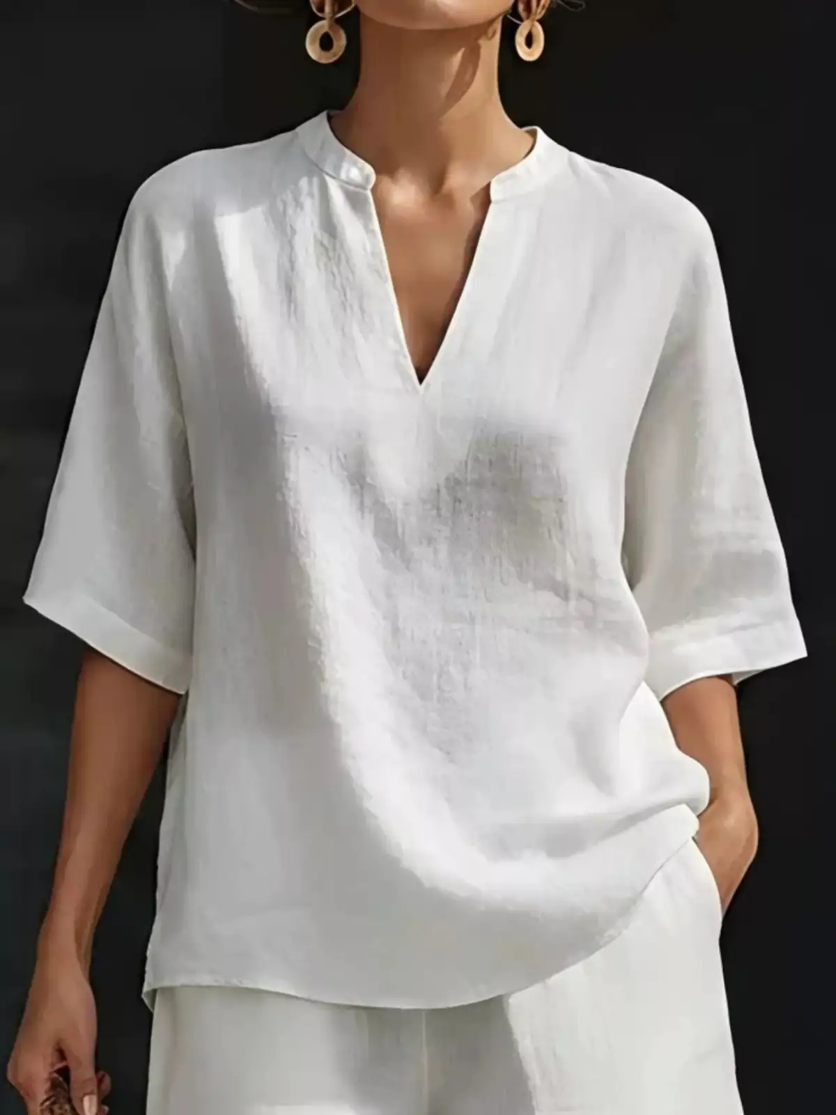 Polished Refined Pocketed Top and Shorts Matching Set