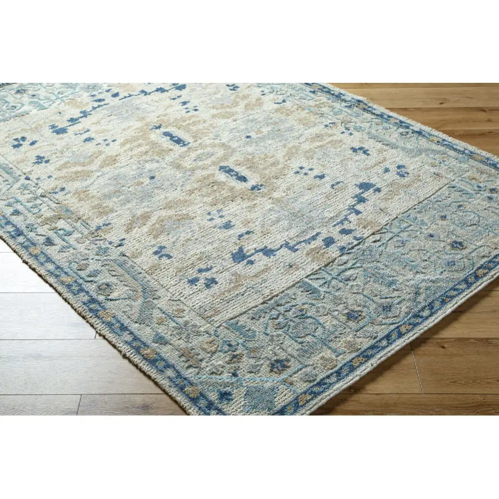 Patterned Wool Blend Carpet
