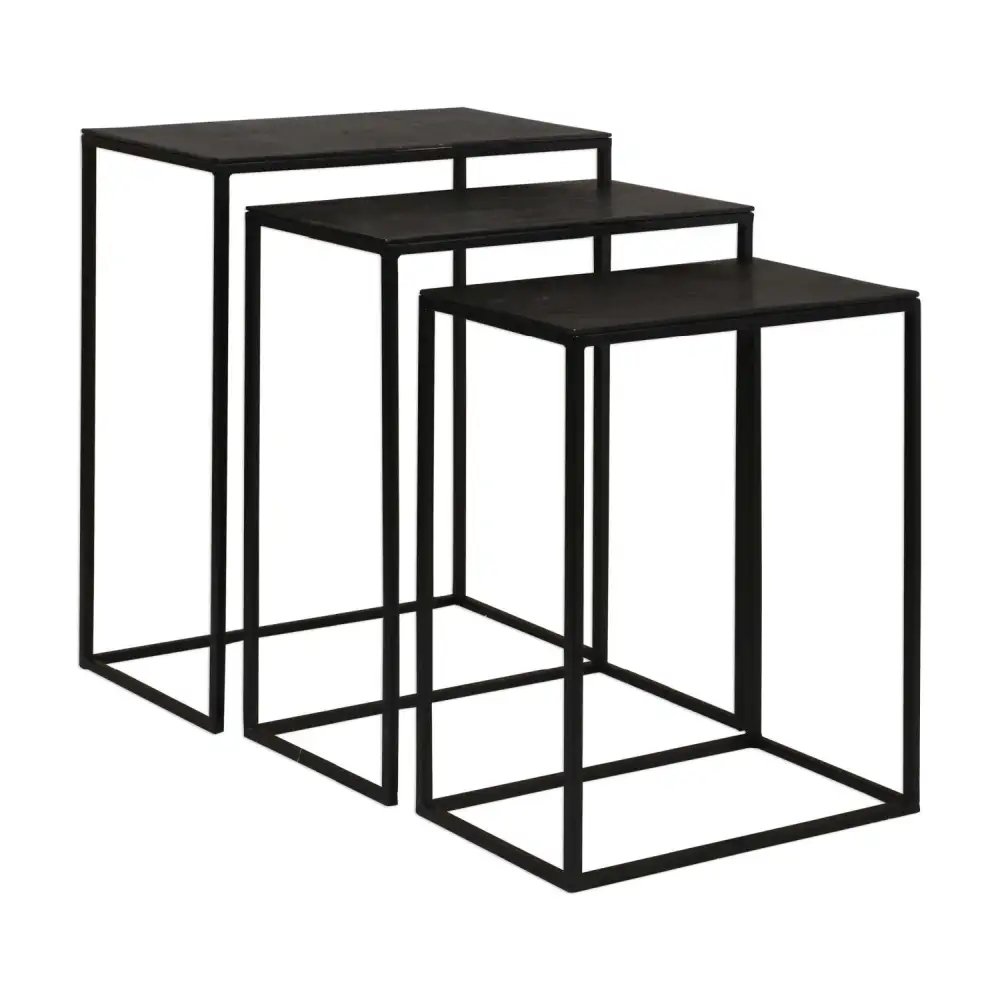 Cast Aluminum Nesting Tables Nesting Set