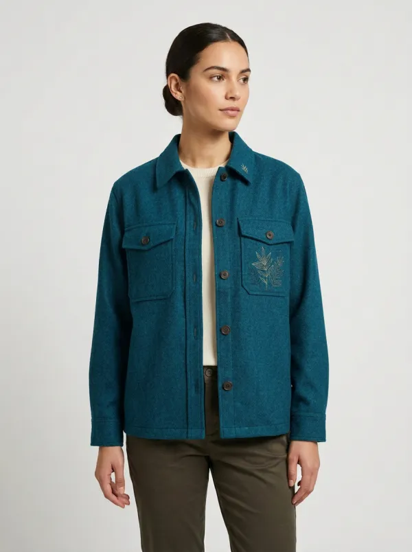 Women's Hudson Botanical Leaf Embroidered Jacket