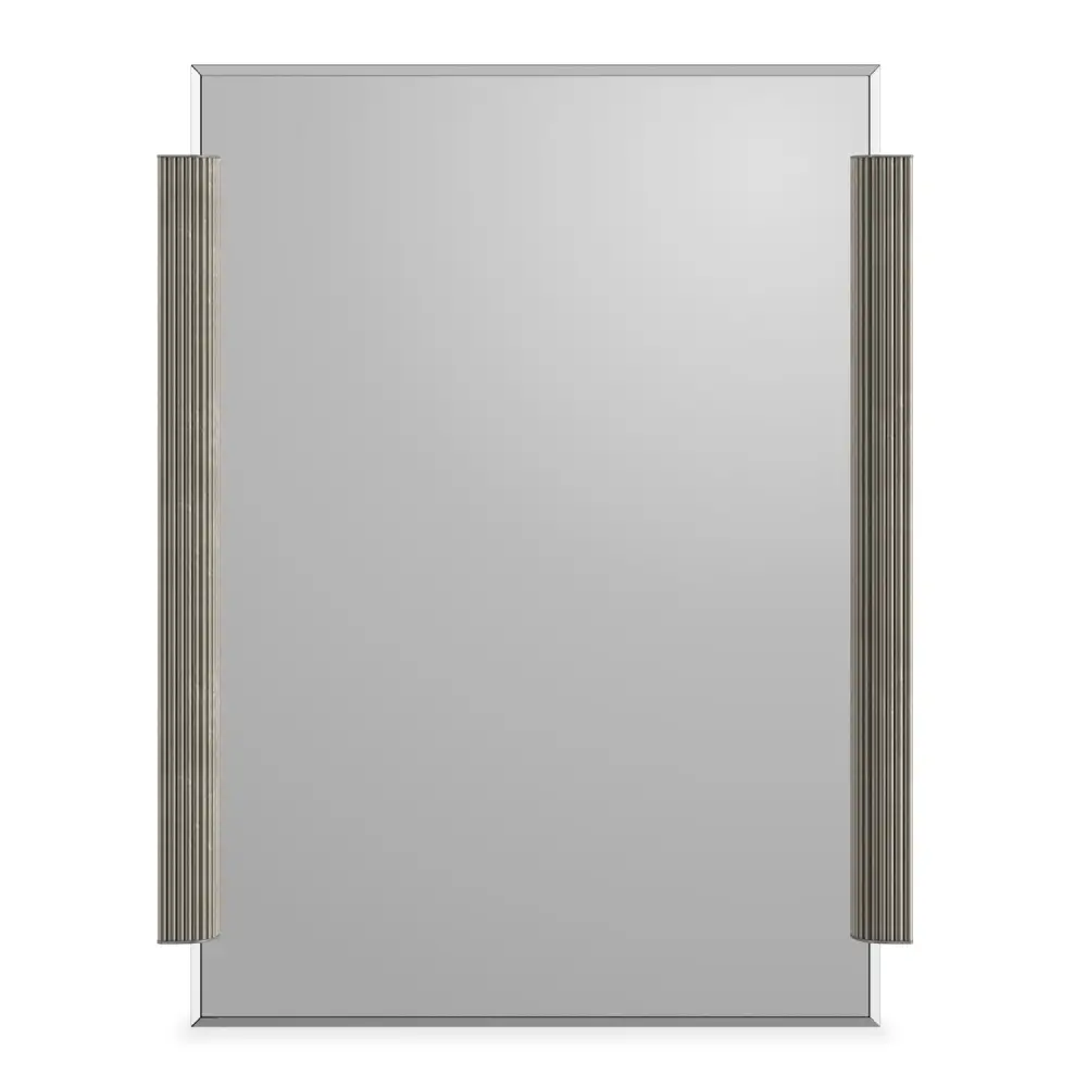 Fluted Side Beveled Mirror