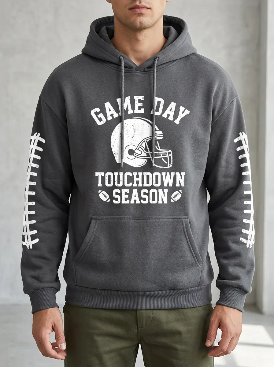Men's Football Lover Game Day Touchdown Season Hoodie