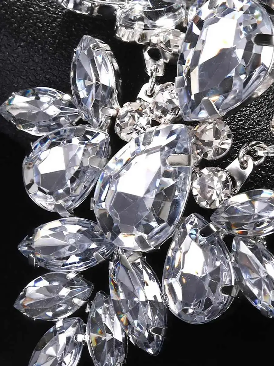 Vanessa Oversize Crystal Drop Earrings