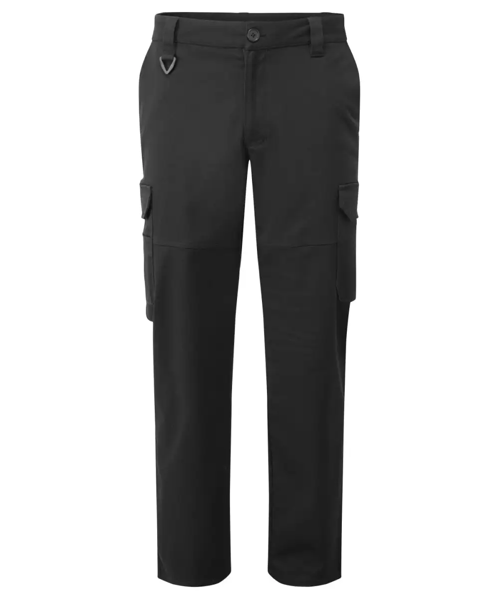 Unisex Checked Stretch Workwear Cargo Trousers