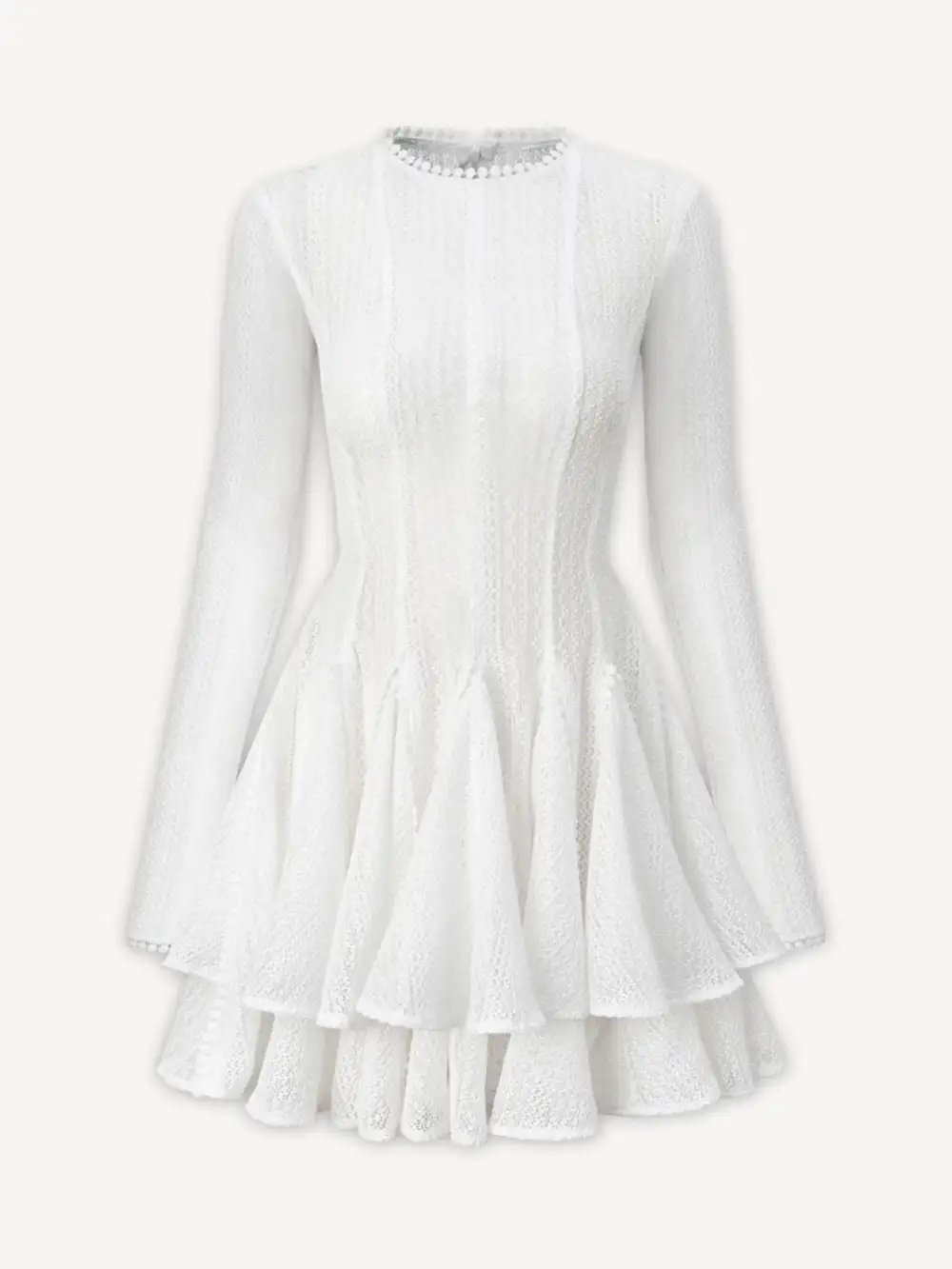 Layered Pretty Round Mini Dress