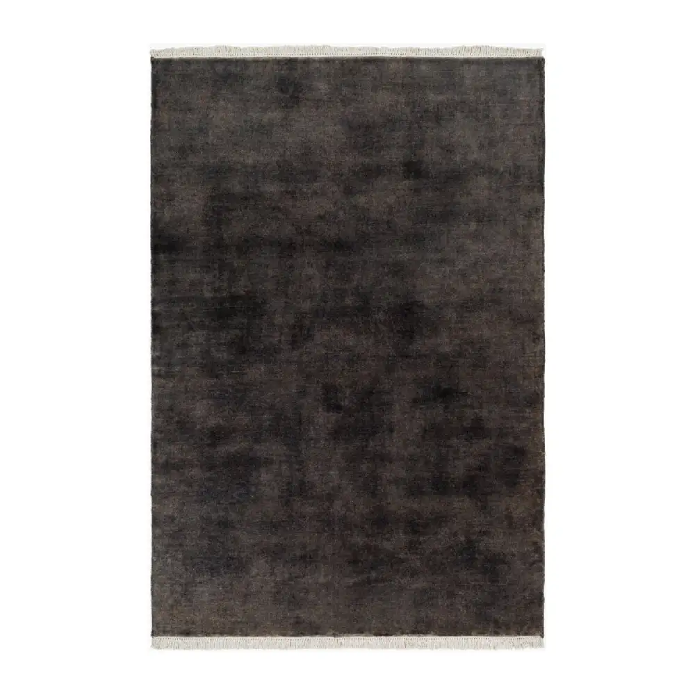 Hand-Loomed Wool Fringe Square Carpet