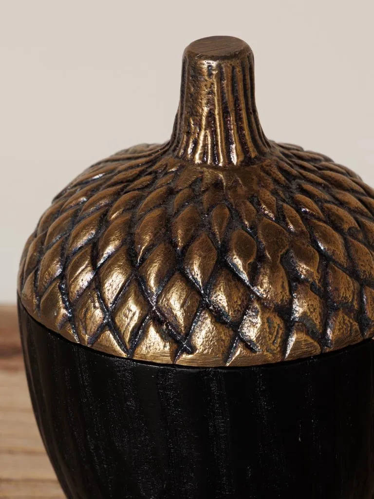 Black Mango Wood Storage Box