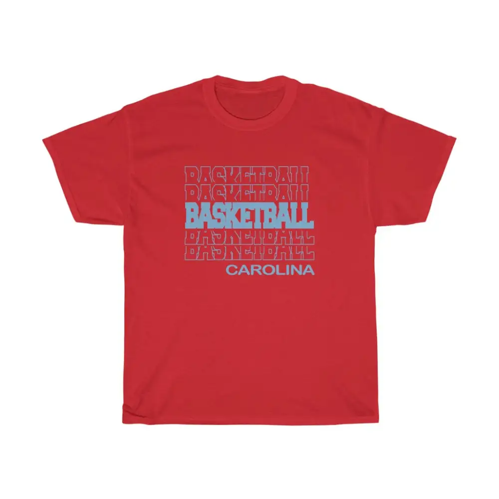 Basketball Carolina in Modern Stacked Lettering