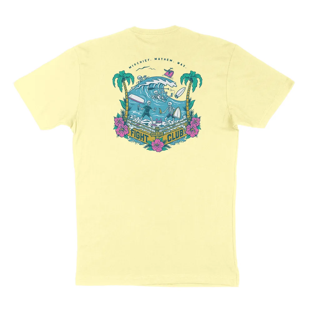 Tropical Beach Scene Graphic T-Shirt