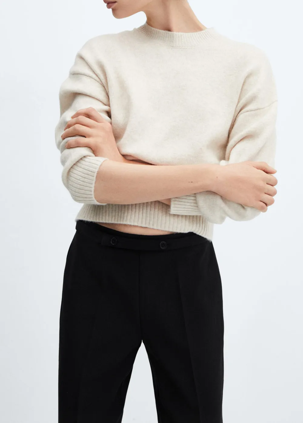 Belt Straight-Fit Pants