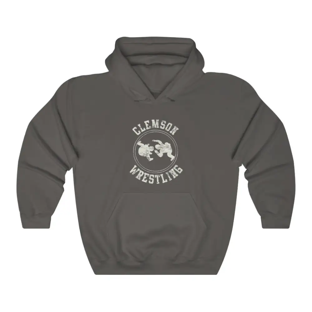 Vintage Badge Wrestling Graphic Pullover Hoodie