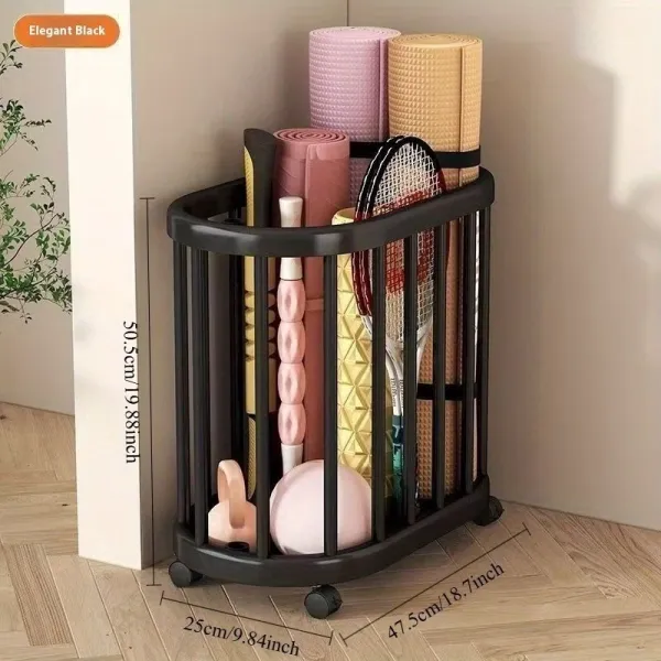 Wheeled Fitness Gear Basket