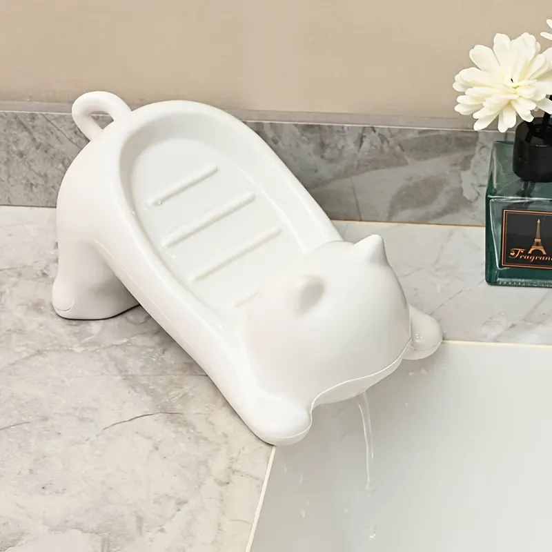 Cat-Shaped Soap Dish