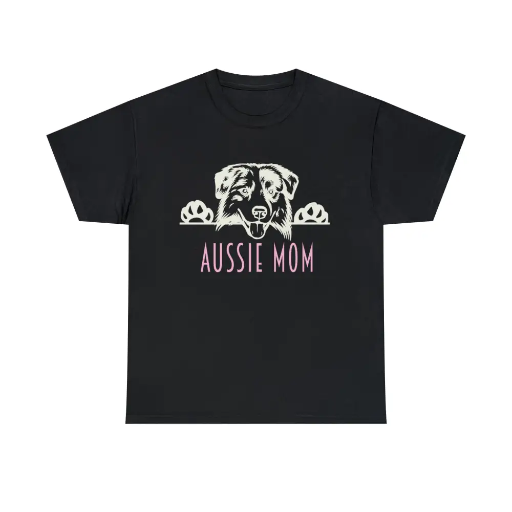 Aussie Mom with Australian Shepherd Dog