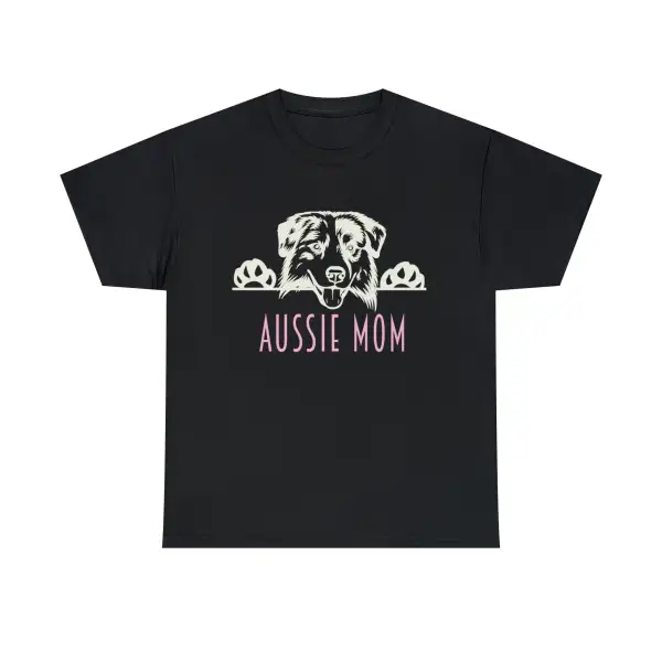 Aussie Mom with Australian Shepherd Dog