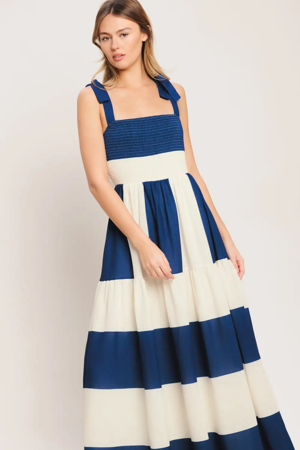 Tiered Printed Maxi Dress
