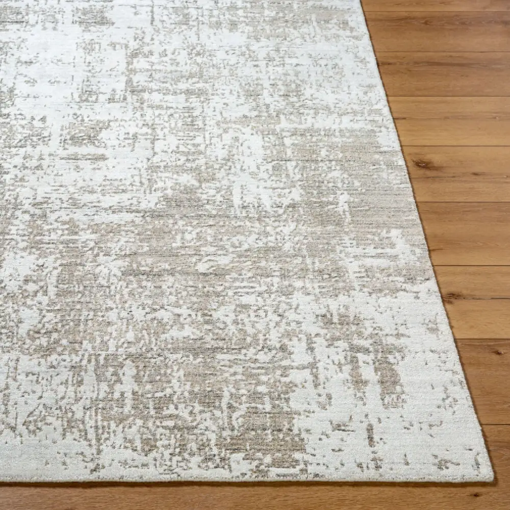 Hand-Knotted Viscose Blend Carpet
