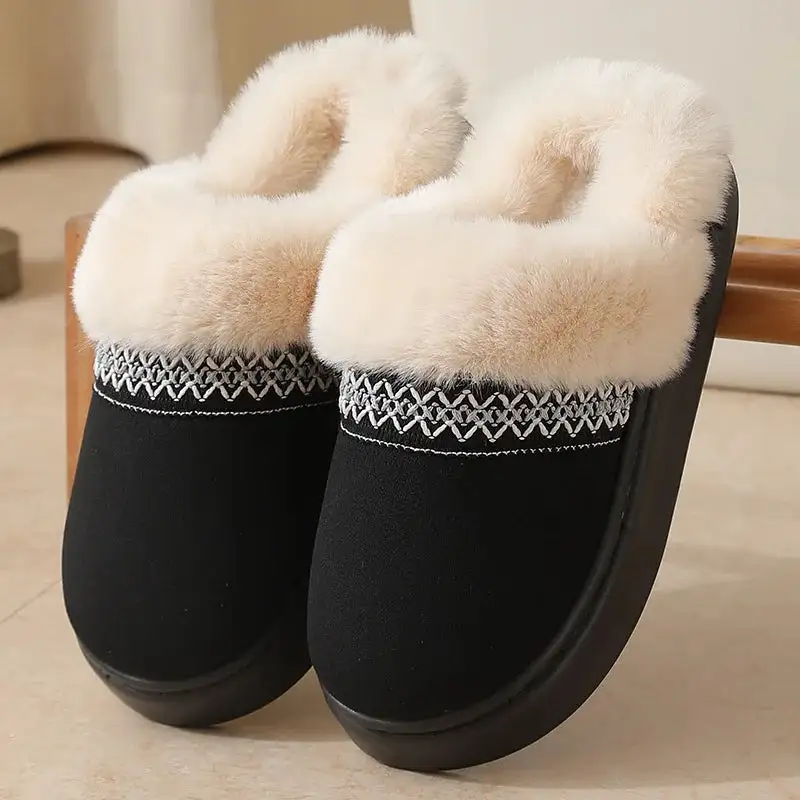 Soft Feel Platform Slip On Slippers