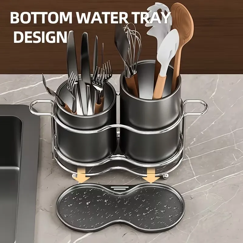 Countertop Double Utensil Holder