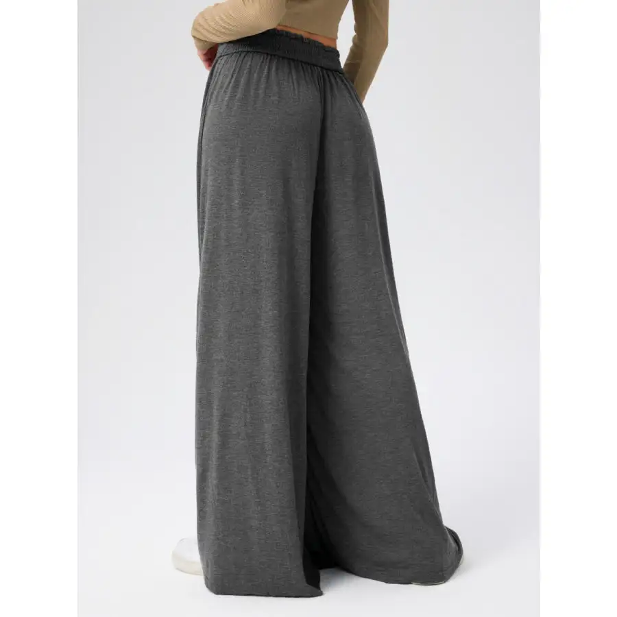 Relaxed High Waist Wide Leg Pants