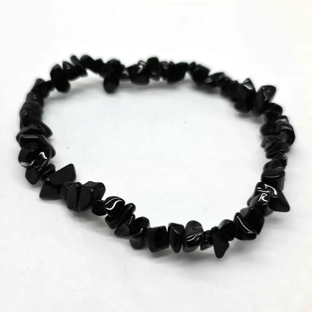 Chip-Stone Stretch Gemstone Crystal Bracelet