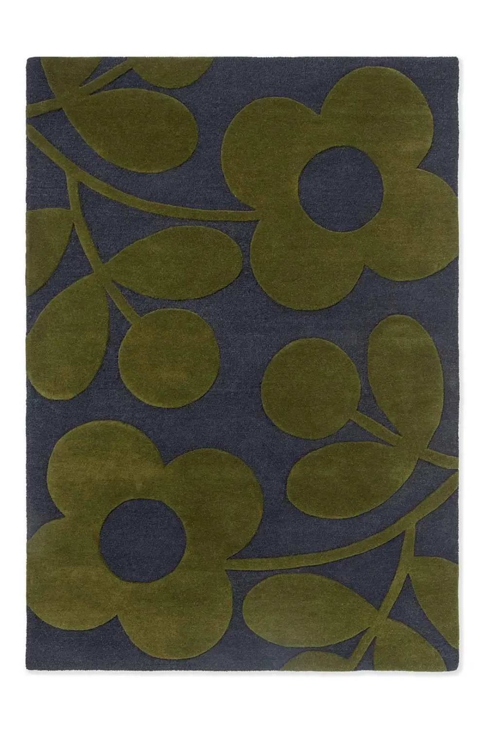 Wool Tufted Floral Balanced Area Rug