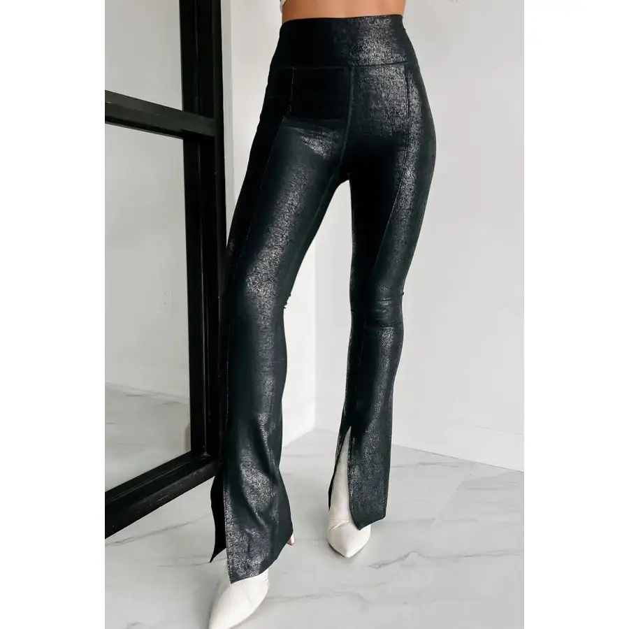 Side Slit High Waist Pants