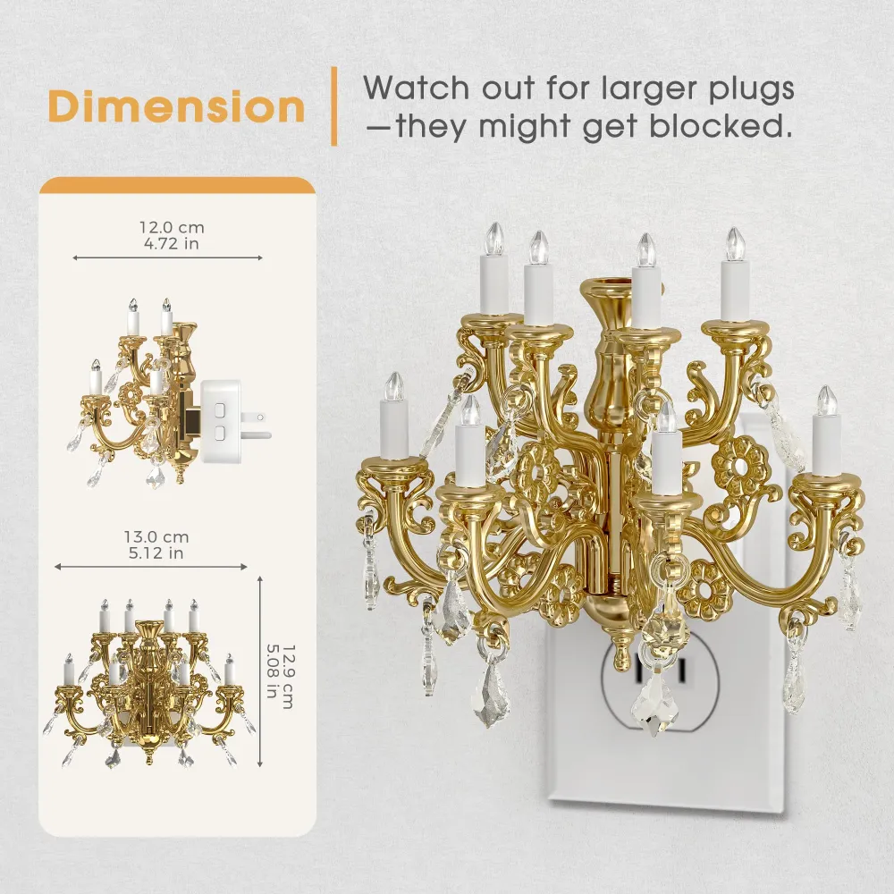 Chandelier Design Plug-In Night Light