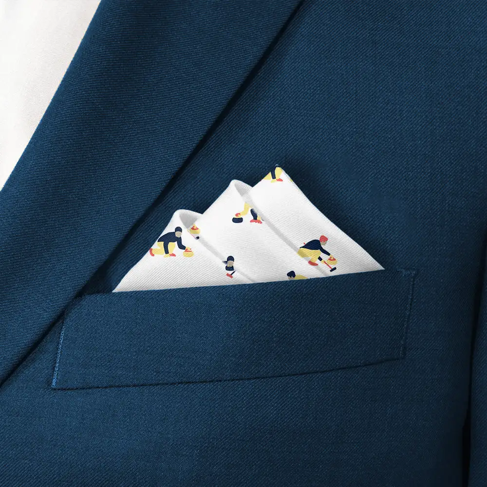 Tailored Stylish Hobby Motif Sports Motif Pocket Square