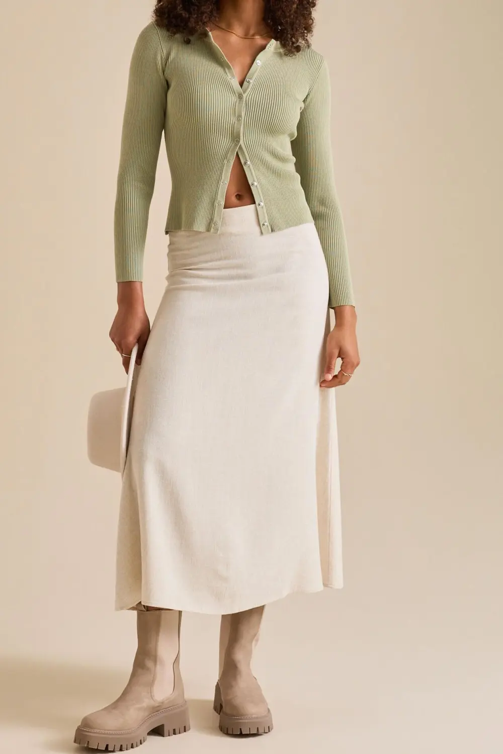 Snap Up Ribbed Top