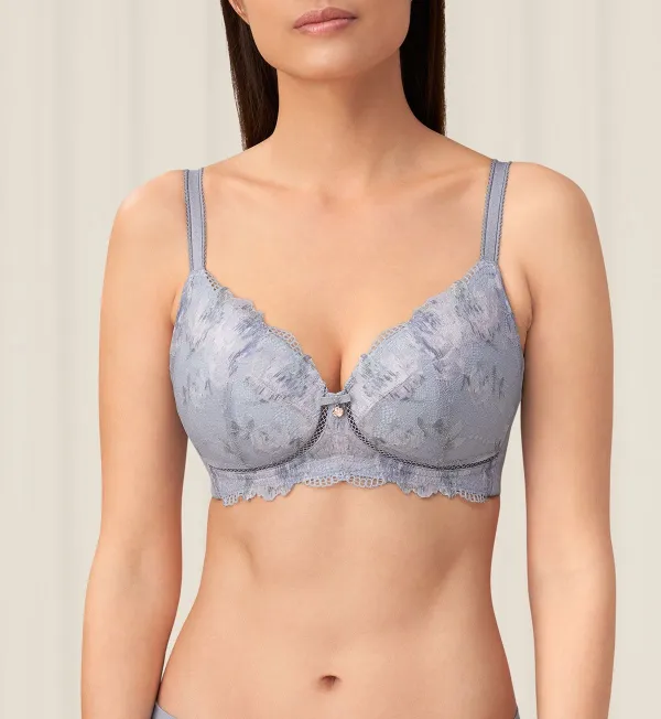 Women's Breathable-Feel Non-Wired Padded Lace Breathable Bra