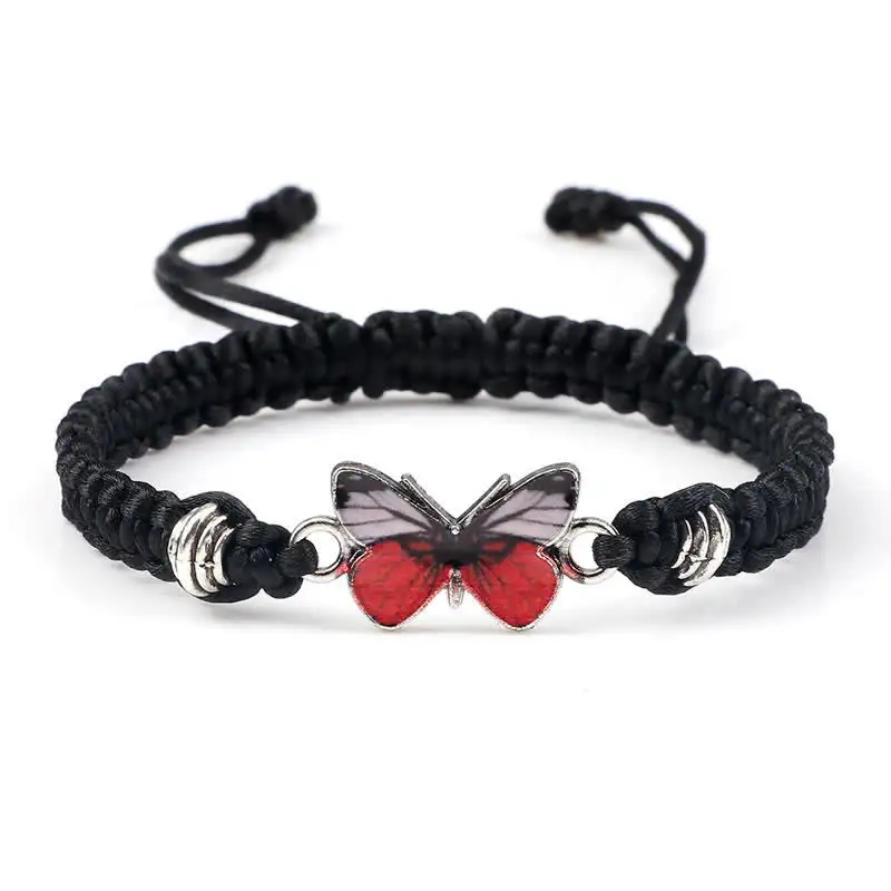 Butterfly Freedom Love String Charm Bracelet