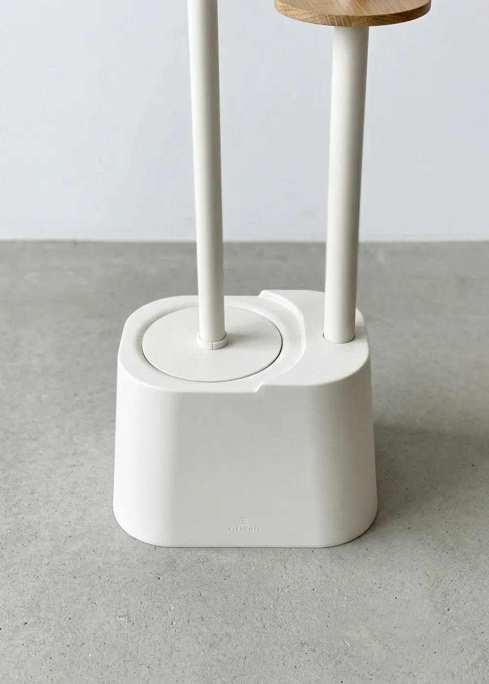 Toilet Paper Holder With Brush Ivory