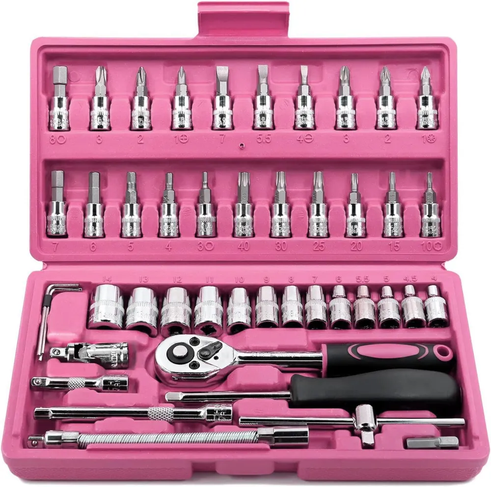 Ratchet Socket And Bit Tool Set