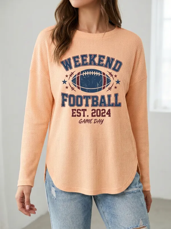 Football Graphic Casual T-Shirt