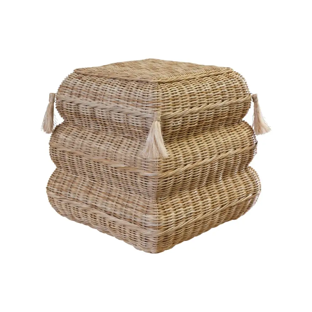 Rattan Woven Ottoman