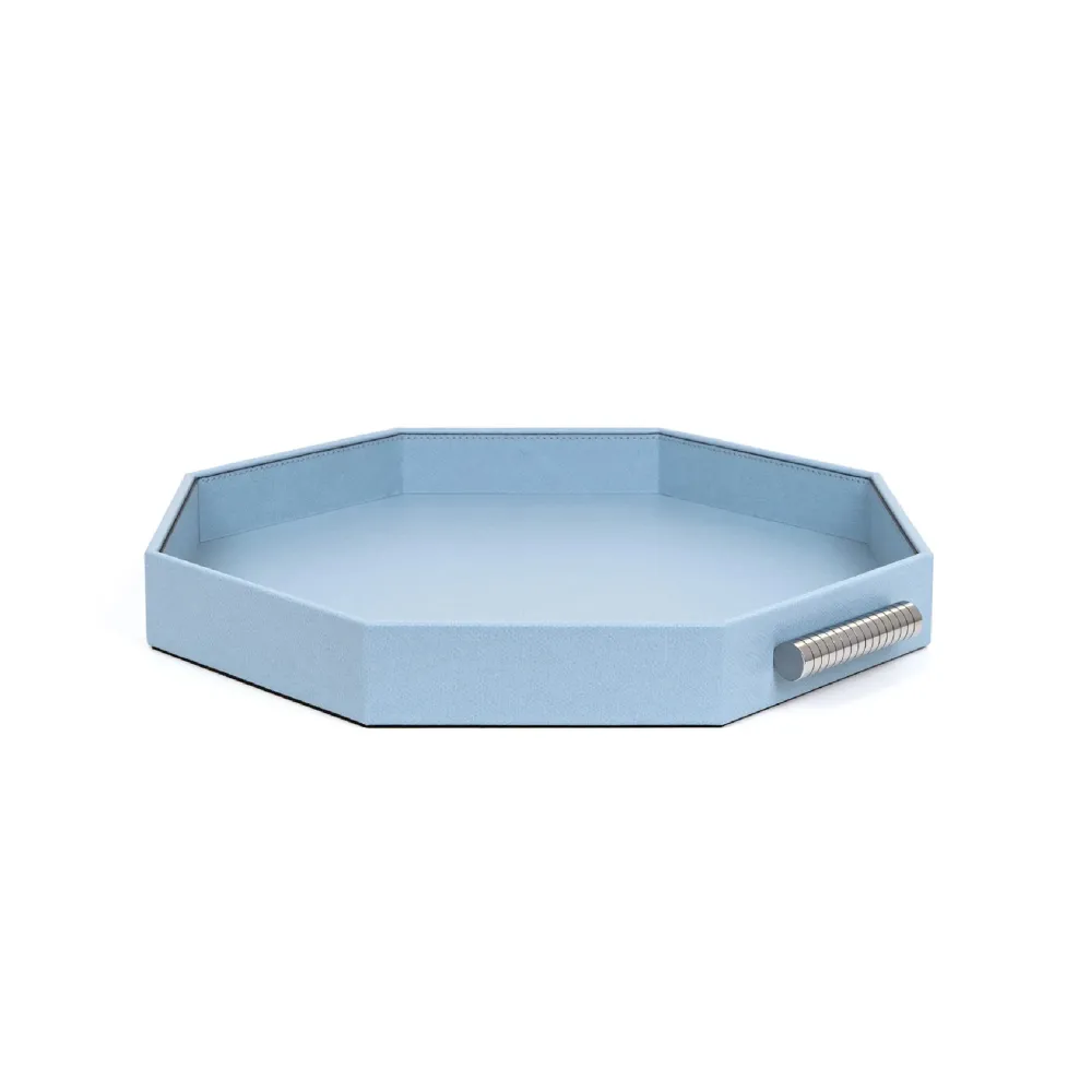 Hexagonal Leather Tray