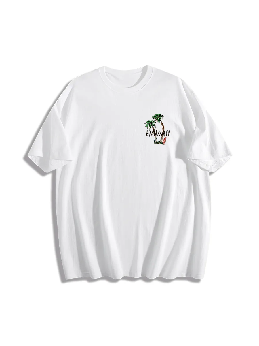 Hawaii Surf Scene Graphic T-Shirt