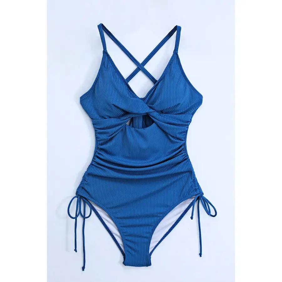Women's Cutout V-Neck One-Piece Swimsuit