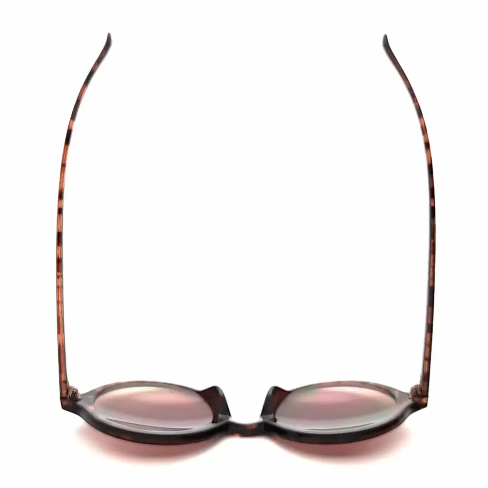 Round Bifocal Amber-Lens Reading Sunglasses