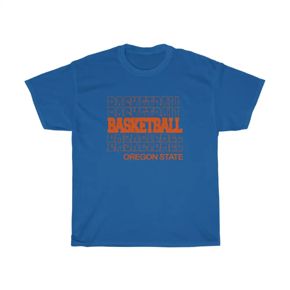 Basketball Oregon State in Modern Stacked Lettering