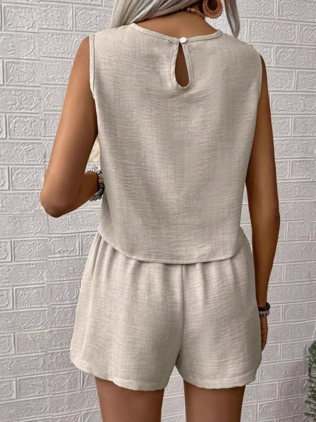 Modern Relaxed Everyday Top and Shorts Matching Set