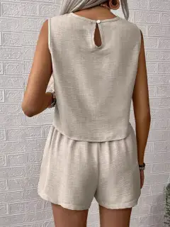 Modern Relaxed Everyday Top and Shorts Matching Set