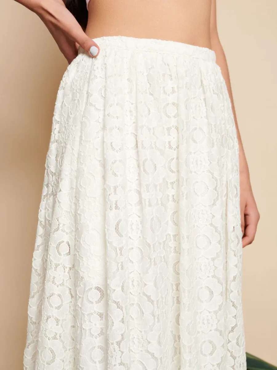 Lace Midi Skirt