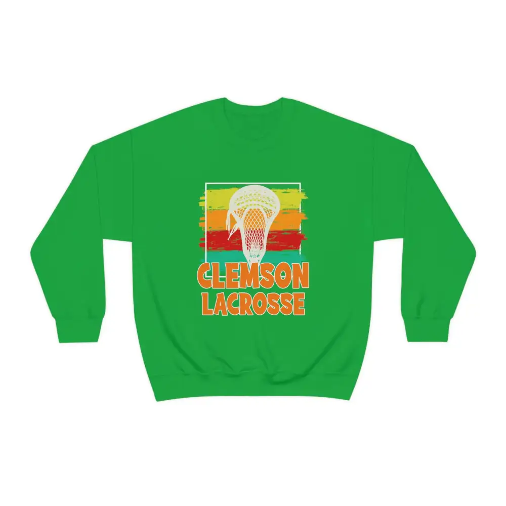 Brush Stroke Lacrosse Graphic Crewneck Sweatshirt