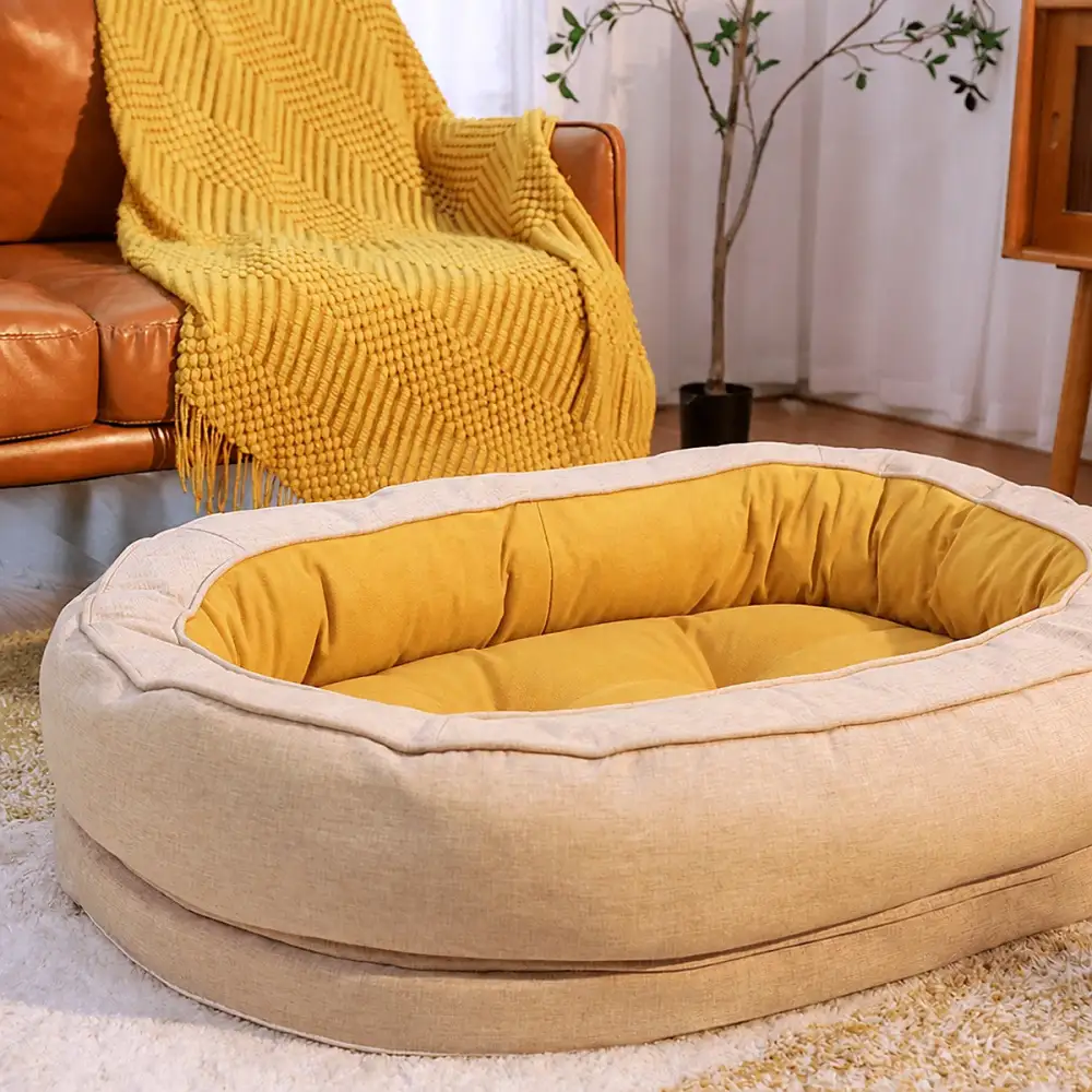Washable Bolster Pet Bed